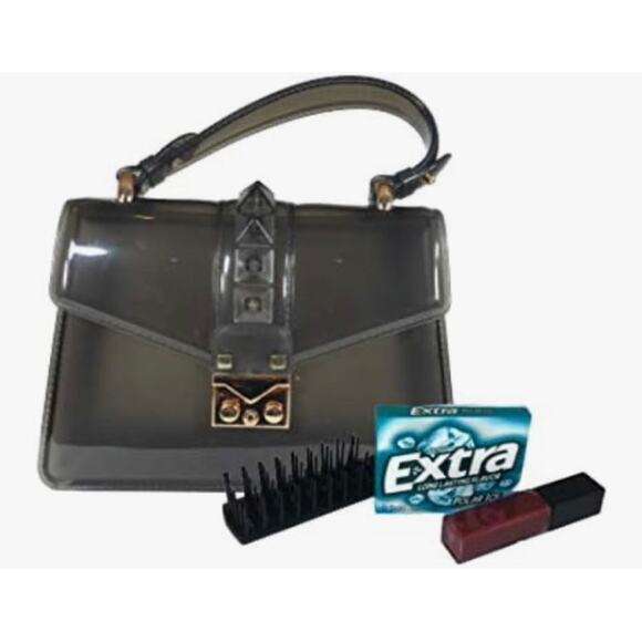 Coromay Black See-through Game Day Event Small Crossbody Purse NWT - Picture 10 of 11